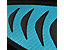 Autofußmatte | Silverstone | Velours, PVC | Schwarz-Blau | BxL 65 x 46 cm, 42 x 28 cm | Certeo
