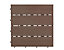 Dalles à clipser | Dalles de terrasse en bois composite | Royal | LxB 30 x 30 cm | Brun clair | Certeo