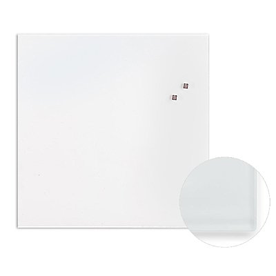 Tableau blanc en verre | Lissabon | Verre | H x L 45 x 30 cm | Certeo