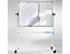 Whiteboard emailliert | mobil & drehbar | BxH 120 x 90 cm | Weiß | Certeo