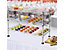 Küchenregal Leon | HxBxT: 20 x 45 x 45 | Verchromt | 3 Etagen | Certeo