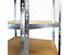 Eckregal | HxBxT 180 x 90 x 42 x 60 cm | Traglast pro Fachboden 175 kg | Silber | Certeo