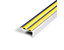 Treppenkantenprofil | Power Grip | Doppel-Gummieinlage | Vorgebohrt | LxBxH 90 x 3,8 x 2 cm | Gelb | Certeo