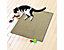Sisal-Kratzteppich für Katzen | BxL 50 x 50 cm | Kork-Braun | Stärke: 6 mm | Certeo