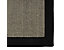 Sisal-Teppich Amazonas mit Bordüre | BxL 70 x 130 cm | Natur/Schwarz | Stärke: 6 mm | Certeo