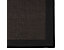 Sisal-Teppich Amazonas mit Bordüre | BxL 70 x 130 cm | Natur/Schwarz | Stärke: 6 mm | Certeo