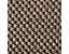 Teppich Tiger-Eye-Struktur | Gekettelter Rand | BxL 50 x 50 cm | Anthrazit | Stärke: 6,5 mm | Certeo