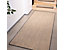 Teppich Sylt | Gekettelter Rand | BxL 50 x 50 cm | Dunkelbraun | Stärke: 8 mm | Certeo