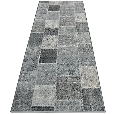 Teppich Monsano | BxL 80 x 50 cm | Schwarz/Grau | Stärke: 8 mm | Certeo