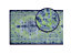 Teppich Palau | BxL 80 x 100 cm | Blau | Stärke: 7 mm | Certeo