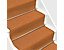Sisal-Treppenteppich Sylt | BxL 66 x 50 cm | Terra | Stärke: 8 mm | Certeo