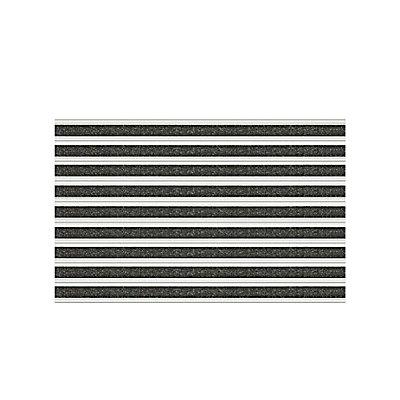 Eingangsmatte Duplo-Profi | BxL 60 x 50 cm | Schwarz | Aluminium, Gummi, Nylon | Certeo