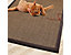 Sisal-Katzenteppich mit Bordüre | BxL 70 x 130 cm | Schwarz | Stärke: 6 mm | Certeo 