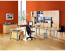 office akktiv STATUS Caisson roulant - tirette-plumier, 3 tiroirs