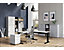Schreibtisch | Elektrisch Höhenverstellbar | HxBxT 1200x1800x800 mm | Lichtgrau-Schwarz | Certeo