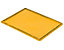 Couvercle à poser pour bac gerbable - lot de 4, L x l 400 x 300 mm - jaune