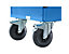 Schrankwagen | mit Doppelfügeltür | abschließbar | LxBxH 1150 x 740 x 1785 mm | EUROKRAFTpro