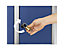 Mehrzweck- und Garderobenschrank | mit Sitzbank | 2 Abteile | Breite 600 mm | Türen anthrazitgrau | EUROKRAFTpro