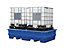 PE-Auffangwanne für Tankcontainer IBC/KTC | Auffangvolumen 1000 l | für 1 Container | mit verzinktem Gitterrost | asecos
