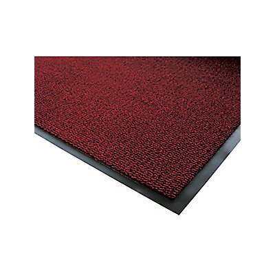 Schmutzfangmatte für innen | Flor aus Polypropylen | LxB 1800 x 1200 mm | schwarz / rot