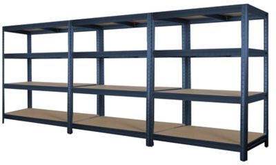 Mega Deal | 3x Kellerregale | HxBxT 1770 x 900 x 450 mm | 450 kg pro Fachboden | Silber | Certeo