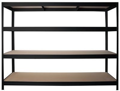 Mega Deal | 4x Garagenregale | HxBxT 1770 x 900 x 450 mm | 450 kg pro Fachboden | Silber | Certeo