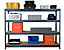 Lot de 4x étagères pour garage | HxLxP 1770 x 900 x 450 mm | 450 kg par tablette | Argent | Certeo