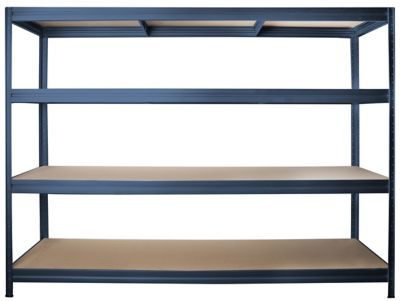 Mega Deal | 4x Garagenregale | HxBxT 1770 x 900 x 450 mm | 450 kg pro Fachboden | Silber | Certeo
