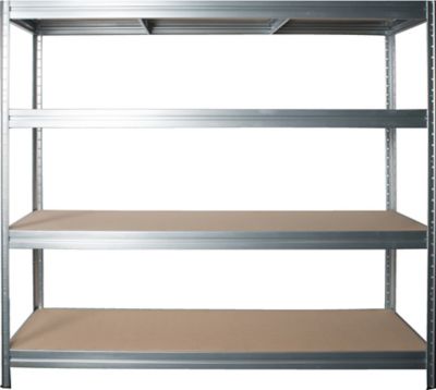 Lot de 5x étagères pour cave | HxLxP 1770 x 900 x 450 mm | 450 kg par tablette | Argent | Certeo