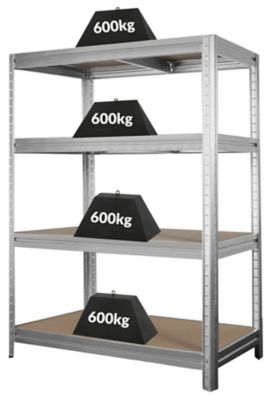 Mega Deal | 5x Profi-Schwerlastregale | HxBxT 1770 x 900 x 450 mm | 450 kg pro Fachboden | Dunkelgrau| Certeo | Certeo