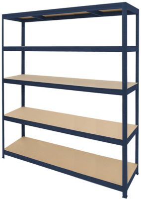 3x étagère industrielle pour charges lourdes | HxLxP 1770 x 1200 x 450 mm | 250 kg par tablette | Galvanisé | Certeo | Mega Deal