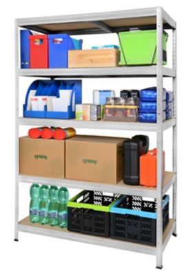 Mega Deal | 4x Schwerlastregale | HxBxT 1800 x 1200 x 450 mm | 250 kg pro Fachboden | Galvanisch verzinkt | Certeo
