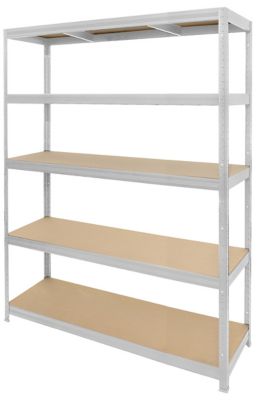 Mega Deal | 4x Schwerlastregale | HxBxT 1800 x 1200 x 450 mm | 250 kg pro Fachboden | Galvanisch verzinkt | Certeo