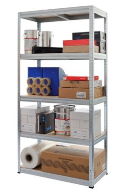 Mega Deal | 2x Werkstattregale | HxBxT 1800 x 900 x 450 mm | 350 kg pro Fachboden | Silber | Certeo