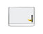 Whiteboard Mastervision | magnetisch | BxH 120 x 90 cm | Hellgrau, Weiß | Bi-Office