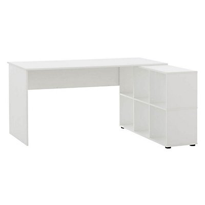 Schreibtisch Serie 500 | HxBxT 74 x 150 x 122 cm | Weiß | Möbelpartner