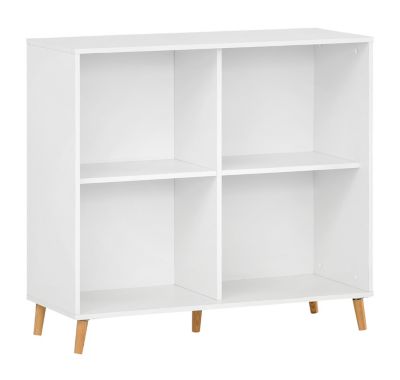 Büro-Set Serie 500 | 2x Aktenregal + Schiebetürschrank + Regalkreuz + Büroregal | Weiß | Möbelpartner