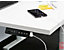 Schreibtischgestell elektrisch höhenverstellbar Josi | BxT 1200 - 1800 x 600 mm | Weiß | Novigami