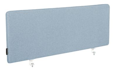 Tischtrennwand Curve | HxBxT 400 x 800 x 28 mm | Grau | Novigami