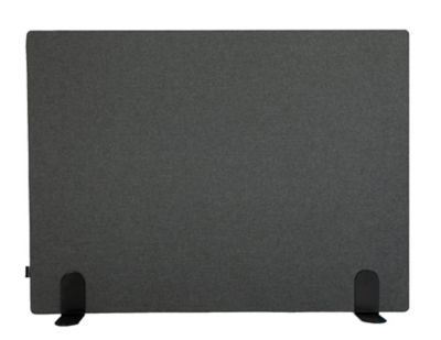 Akustik Stellwand Curve | Freistehend | HxBxT 1800 x 1200 x 40 mm | Grau | Weiße Füße | Novigami
