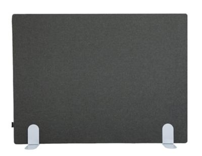 Akustik Stellwand Curve | Freistehend | HxBxT 1800 x 1200 x 40 mm | Grau | Weiße Füße | Novigami