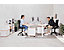 Bureau assis debout électrique Josi | LxP 140 x 80 cm | Gris basalte-Noir | Novigami