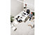 Bureau assis-debout électrique Josi | LxP 1200 x 800 mm | Boutons de mémorisation | Piétement blanc | Gris platine | Novigami