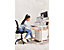 Schreibtisch elektrisch höhenverstellbar Josi | BxT 1200 x 800 mm | Gestell Weiß | Schwarz | Novigami