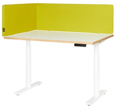 Séparateur de bureau acoustique Curve | HxLxP 400 x 800 x 28 mm | Bleu | Novigami