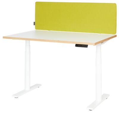 Séparateur de bureau acoustique Curve | HxLxP 400 x 800 x 28 mm | Bleu | Novigami
