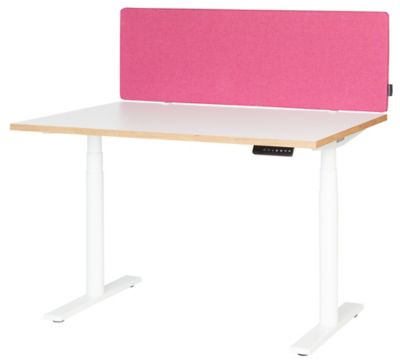 Séparateur de bureau acoustique Curve | HxLxP 400 x 800 x 28 mm | Bleu | Novigami