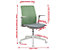 Chaise de bureau Gaia | Réglable en hauteur | Tissu | Beige | Novigami