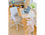 Chaise de bureau Gaia | Réglable en hauteur | Tissu | Beige | Novigami