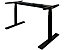 Piétement pour bureau assis-debout Josi | LxP 1200 - 1600 x 600 mm | Boutons de mémorisation | Noir | Novigami